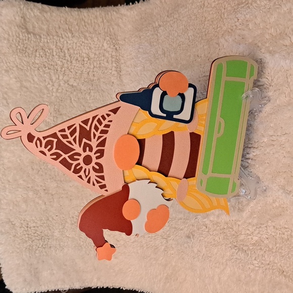 Handcrafted  Gnome Set with Display Stands - Picture 3 of 3